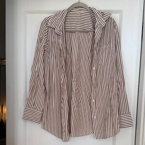 Striped Button-Up Shirt | Size M